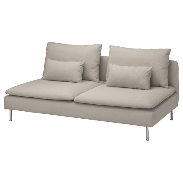 3-seat section, Fridtuna light beige